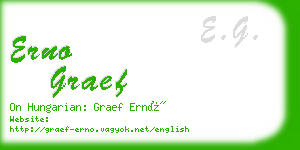 erno graef business card